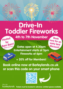 Drive in toddler fireworks at barleylands